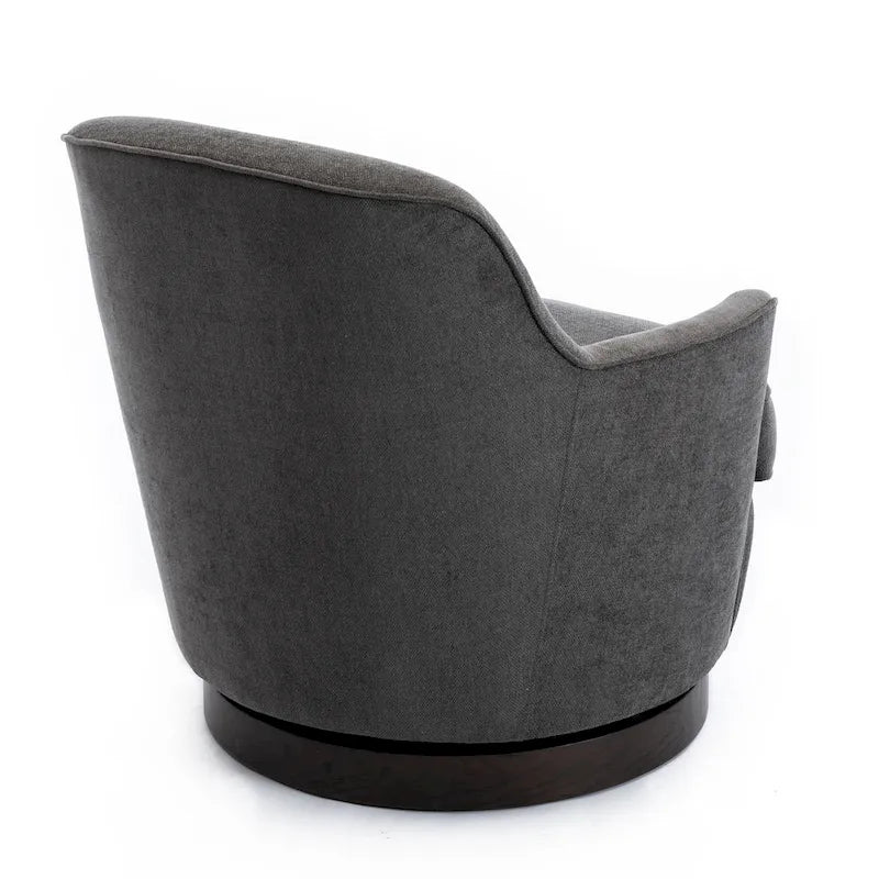 Fauteuil d'appoint pivotant en bois Rosedale