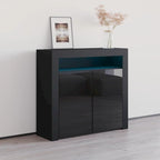Buffet Milano 107cm 2D laqué mat brillant