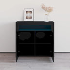 Buffet Milano 107cm 2D laqué mat brillant