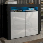 Buffet Milano 107cm 2D laqué mat brillant