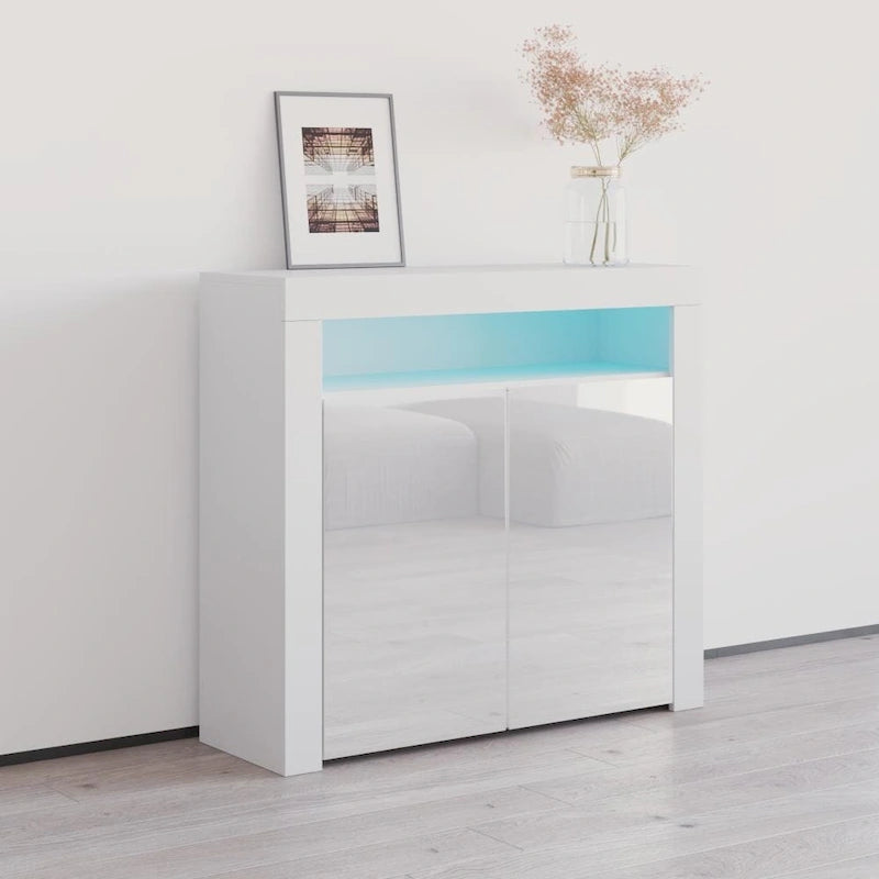 Buffet Milano 107cm 2D laqué mat brillant