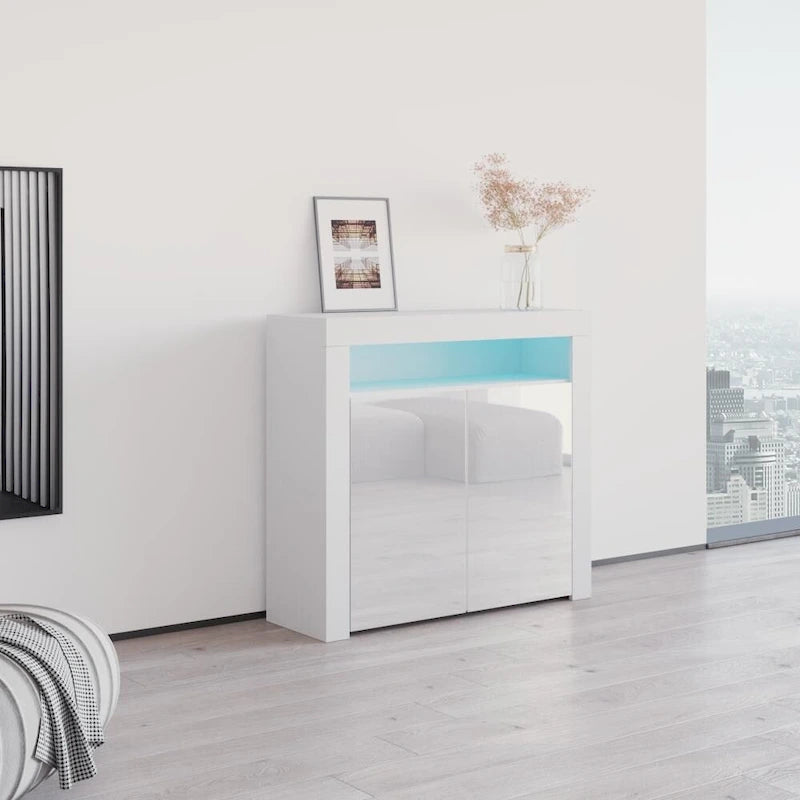 Buffet Milano 107cm 2D laqué mat brillant
