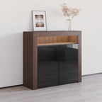 Buffet Milano 107cm 2D laqué mat brillant