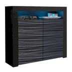 Buffet Milano 107cm 2D laqué mat brillant
