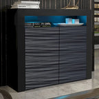 Buffet Milano 107cm 2D laqué mat brillant