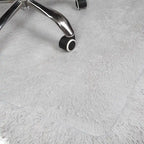 Tapis de chaise de bureau avec rebord, 36 x 48 pouces, glisse facile pour les chaises, plat sans curling