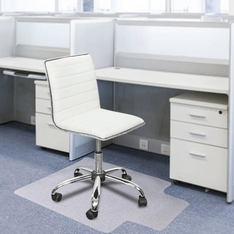 Office Floor Chair Mat With Lip, 36 x 48 inches, Easy Glide for Chairs, Flat Without Curling