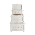 Ensemble de trois malles "Bord de mer" - 28,5x17x19,5, 24,5x14x14,75, 20,75x10,75x11,25