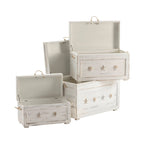 Ensemble de trois malles "Bord de mer" - 28,5x17x19,5, 24,5x14x14,75, 20,75x10,75x11,25