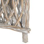 Fauteuil club en rotin Kubu naturel Spyrini – Tissage ouvert, intérieur/véranda (66 cm L x 68,5 cm P x 91,5 cm H)