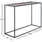 Table console de salon, hall d'entrée - 43,3 L x 15 l x 31,5 H - 43Lx15Px32H