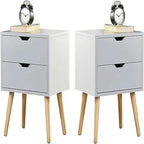 Tables de chevet avec tiroir de rangement (lot de 2)