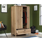 Armoire penderie Dover Edge avec tringle et tiroir – Finition Chêne Denim