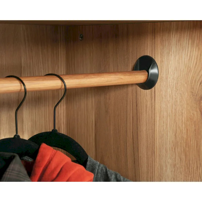 Armoire penderie Dover Edge avec tringle et tiroir – Finition Chêne Denim