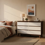 Commode de rangement moderne à 6 tiroirs de 47,2 W