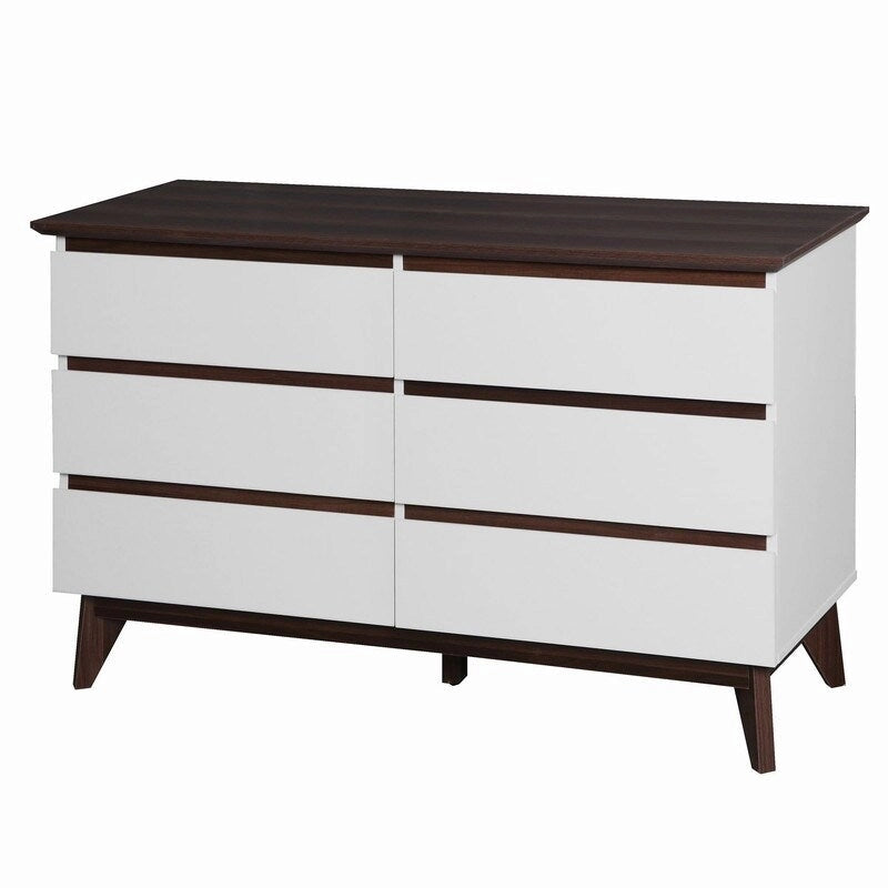 Commode de rangement moderne à 6 tiroirs de 47,2 W