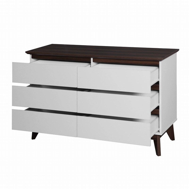 Commode de rangement moderne à 6 tiroirs de 47,2 W