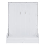 Lit escamotable mural en bois avec coussin