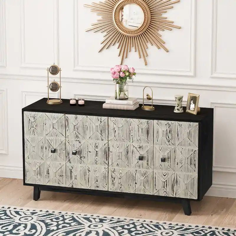 59.84 Buffet vintage 4 portes, buffet autoportant