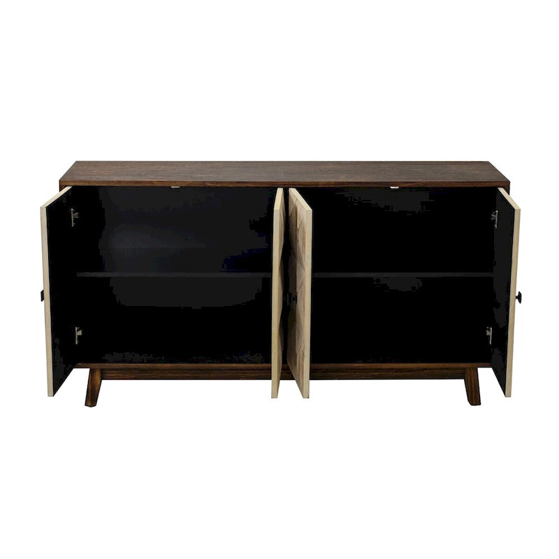 59.84 Buffet vintage 4 portes, buffet autoportant