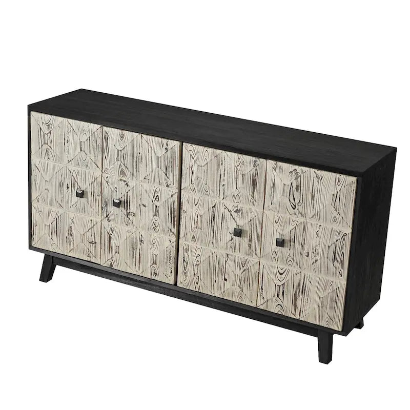 59.84 Buffet vintage 4 portes, buffet autoportant