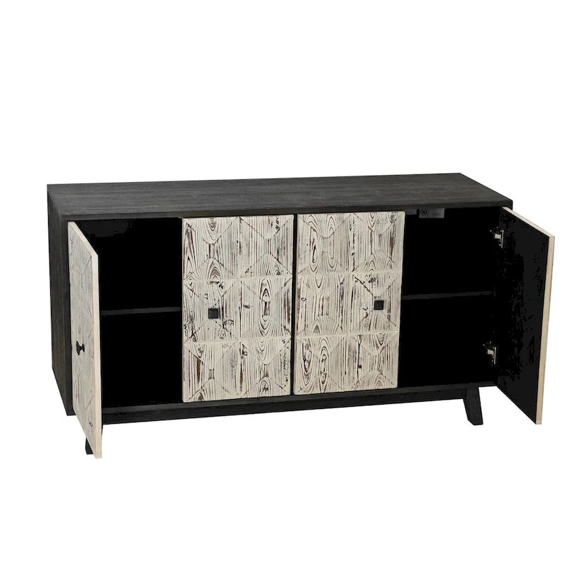 59.84 Buffet vintage 4 portes, buffet autoportant