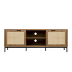 Meuble TV moderne - Meuble console multimédia 2 portes - Centre de divertissement avec 4 armoires de rangement pour téléviseurs jusqu'à 65 pouces - 59