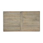 Table basse rustique en bois de manguier avec cadre en croix en métal noir et étagère inférieure – 117 cm (L) x 66 cm (P) x 46 cm (H)