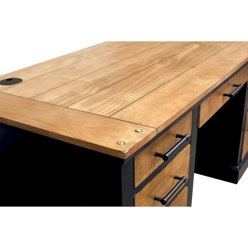Bureau de Direction Toulouse – D'inspiration française, structure en acier cerclé, noir