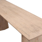 Console 78" Atrani – Finition naturelle vieillie, style rustique de ferme