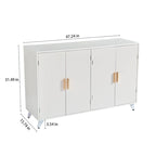 Buffet avec 4 portes et étagères amovibles
