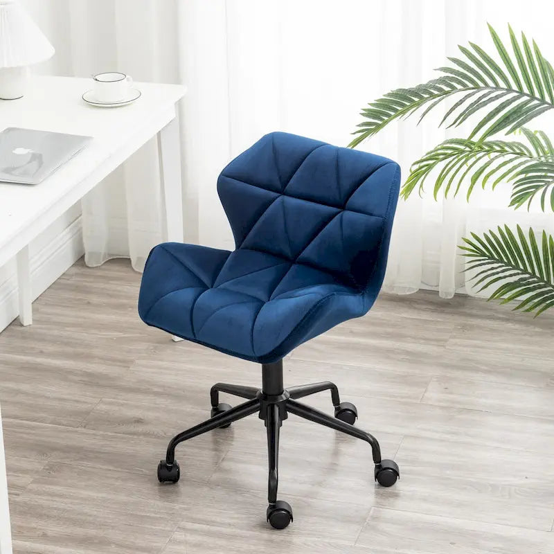 Chaise de bureau pivotante réglable capitonnée diamant pour bureau