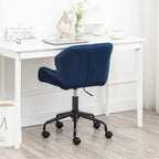Chaise de bureau pivotante réglable capitonnée diamant pour bureau