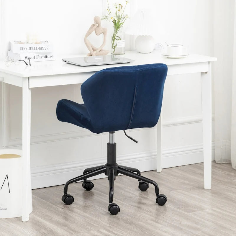 Diamond Tufted Adjustable Swivel Office Chair for Office Room