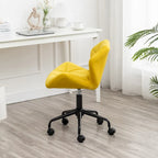 Chaise de bureau pivotante réglable capitonnée diamant pour bureau