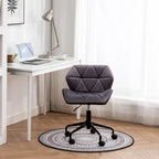 Chaise de bureau pivotante réglable capitonnée diamant pour bureau