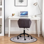Chaise de bureau pivotante réglable capitonnée diamant pour bureau
