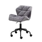 Chaise de bureau pivotante réglable capitonnée diamant pour bureau