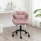 Chaise de bureau pivotante réglable capitonnée diamant pour bureau