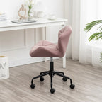 Chaise de bureau pivotante réglable capitonnée diamant pour bureau