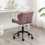 Chaise de bureau pivotante réglable capitonnée diamant pour bureau