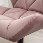 Chaise de bureau pivotante réglable capitonnée diamant pour bureau