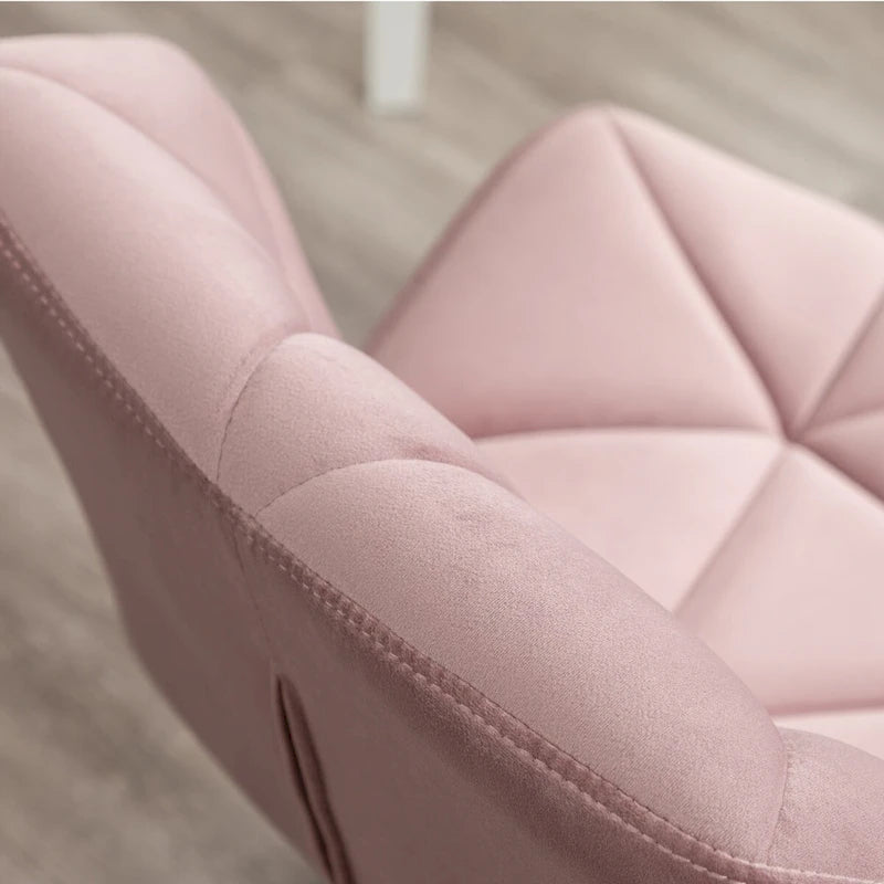 Chaise de bureau pivotante réglable capitonnée diamant pour bureau