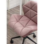 Chaise de bureau pivotante réglable capitonnée diamant pour bureau