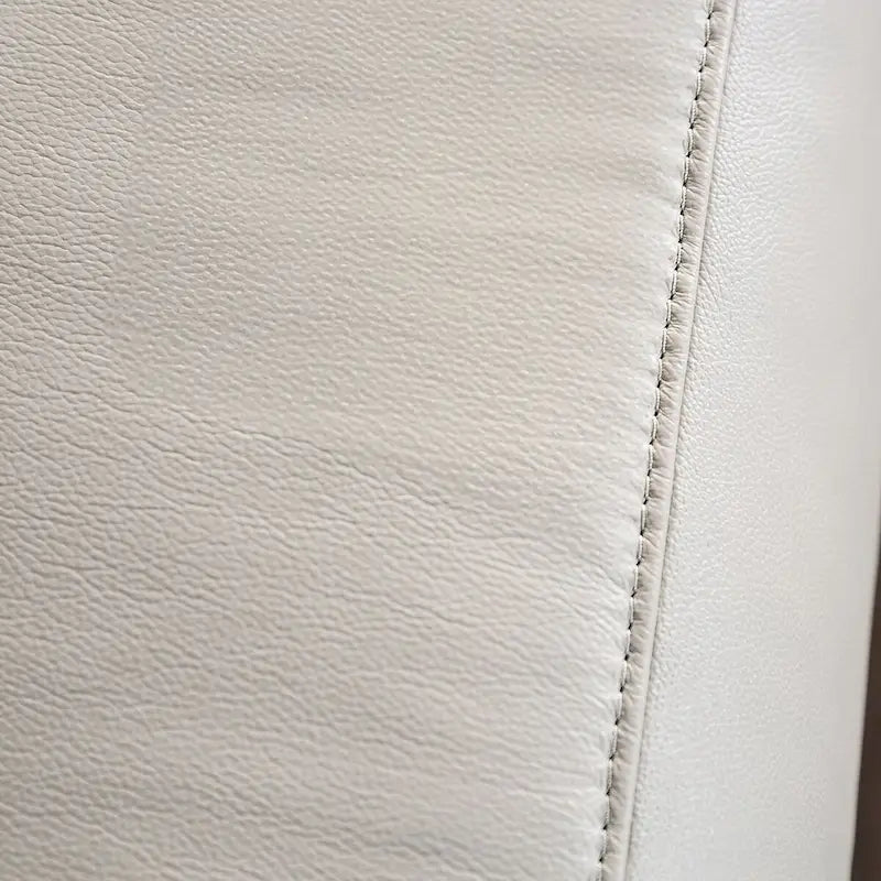 Fauteuil inclinable manuel moderne en cuir assorti avec accoudoirs évasés – Noir ou taupe